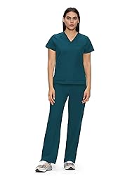 floralhue Scrubs for Women, V-Neck Scrubs Top