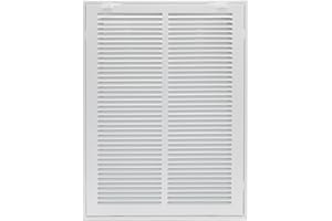 Howeall 14"W x 20"H [Duct Opening Size] Steel Return Air Filter Grille - Removable Face/Door for 1 inch Filters -HVAC Vent Cover Grill - White [Outer Dimensions: 16 5/8"W X 22 5/8"H]