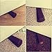Door Stopper Rubber Stop Floor Wedge Holder Doorstop, Premuim Quality Heavy Duty Non Slip Work Great on All Surfaces Doorstopper, Decorative Security Flexible Stops for Home and Office (6 Pack, Brown)