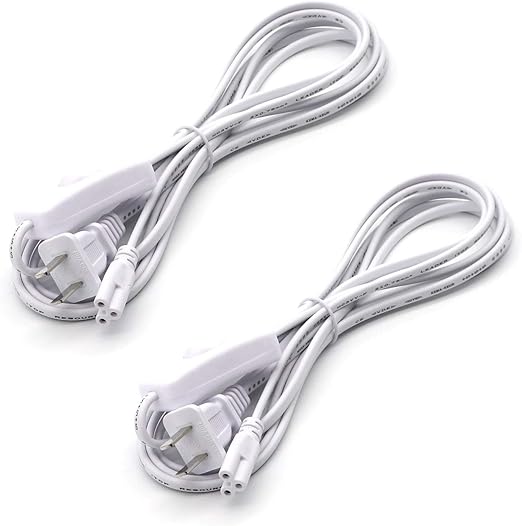 T5 T8 Double End Cable Wire Extension Cord For Integrated LED Bulbs 2PACK