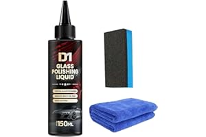 Car Glass Scratch Care Polishing Fluid,D1 Glass Polishing Liquid, Liquid D1 Glass Car Polish,Car Oil Film Remover Deep Scratc
