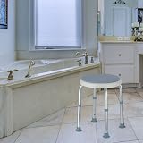 Panana 360° Swivel Shower Stool Aluminium Frame 7-Level Height Adjustable view 2