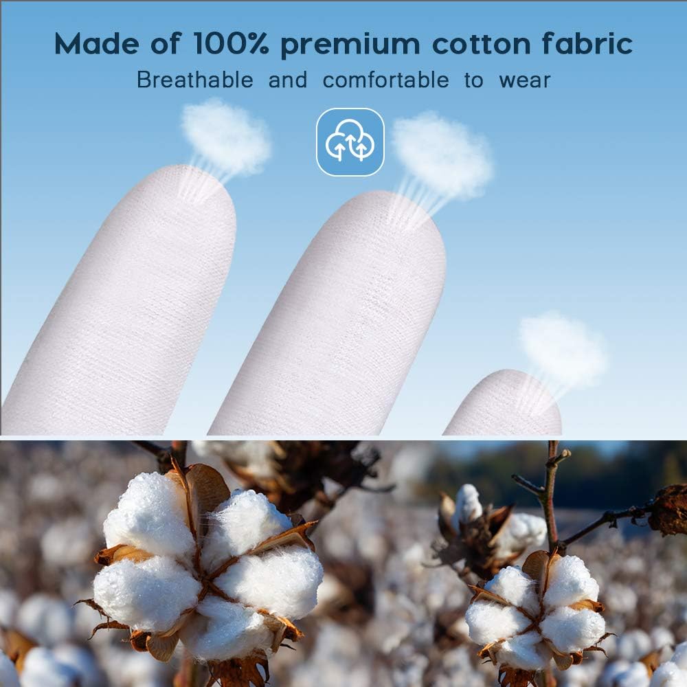 Rovtop White Gloves,12 Pairs Gloves for Dry Hands Eczema Hand Moisturizing, Sleeping Hand Mask Lotion Gloves: Home Improvement
