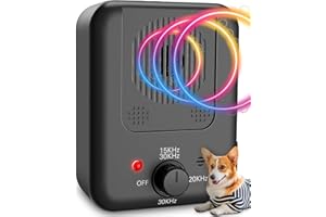 TILIBRA Anti Barking Device, Dog Barking Deterrent Devices Indoor & Outdoor, 50FT Ultrasonic Dog Barking Control Device for Home, Rechargeable Barking Dog Silencer, Bark Box Stop Neighbors Dog from Barking