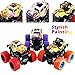 CozyBomB Friction Powered Monster Trucks Toys for Boys/Girls - Push and Go Car Truck Playset, Inertia Vehicle, Kids Birthday Christmas Party Supplies Gift 3 Years Old (Purple, Red, Orange, Green)