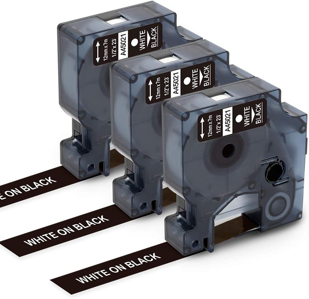 Markurlife Compatible Label Tapes Replacement for Dymo D1 Tape 45021