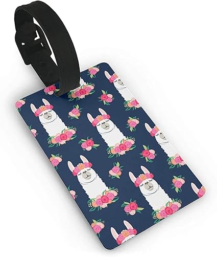 Amazon 女性男性荷物タグ耐久性のある花柄スウェーデンダーラヘスト名前idラベル荷物タグ荷物をすばやく見つけるのに最適 花柄ラマパターン ワンサイズ 文房具 オフィス用品 文房具 オフィス用品