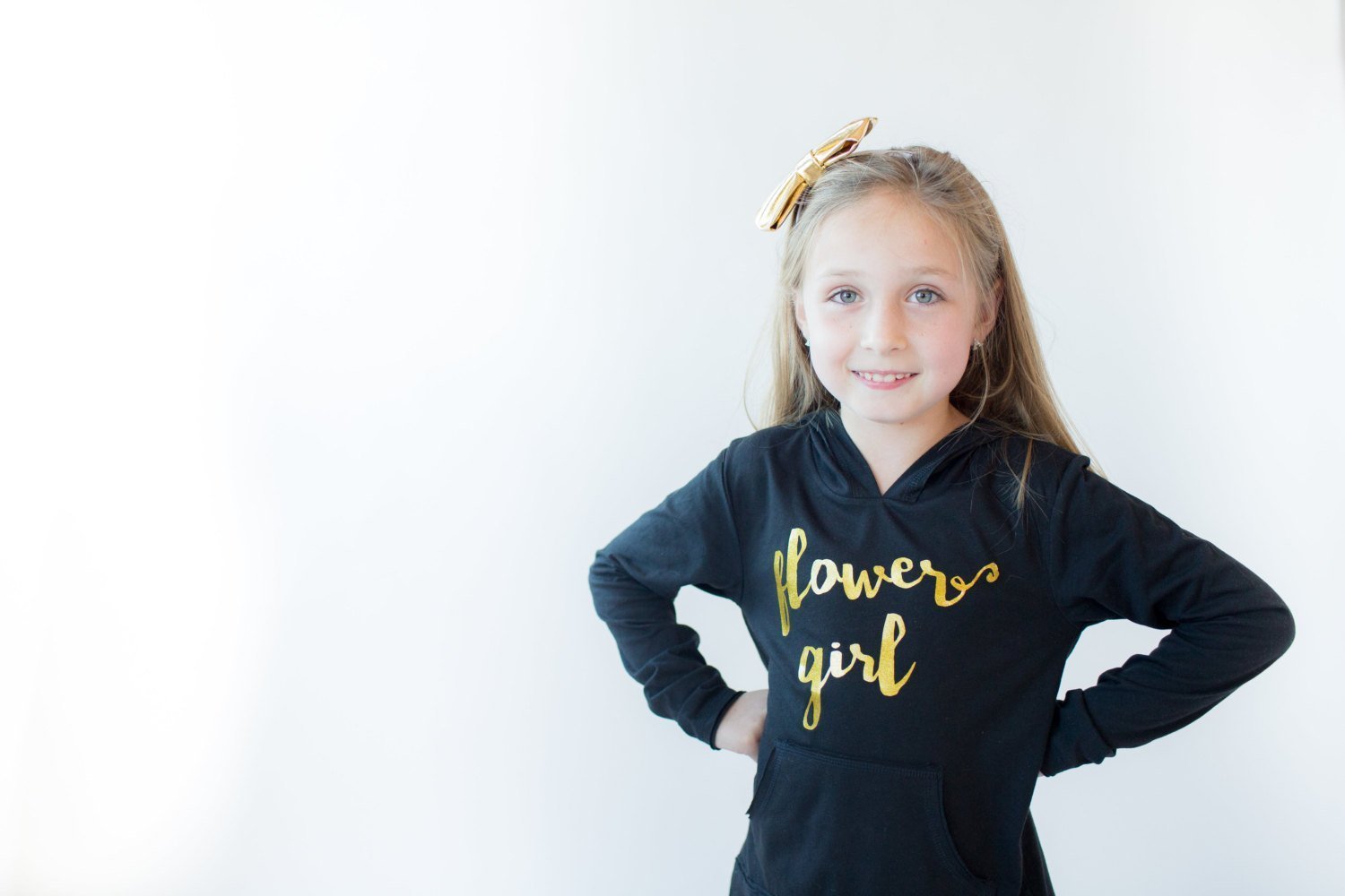 flower girl hoodie