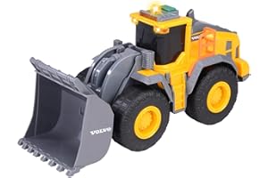 DICKIE TOYS Dickie Volvo Excavator Shovel Vehicle with Light and Sounds, 23 cm (203723006)
