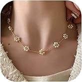 KummerSaprk Pearl Necklace and Earring Set Pearl Jewelry Set for Women Beaded Necklace and Bracelet Set for Wedding Birthday Party Gift