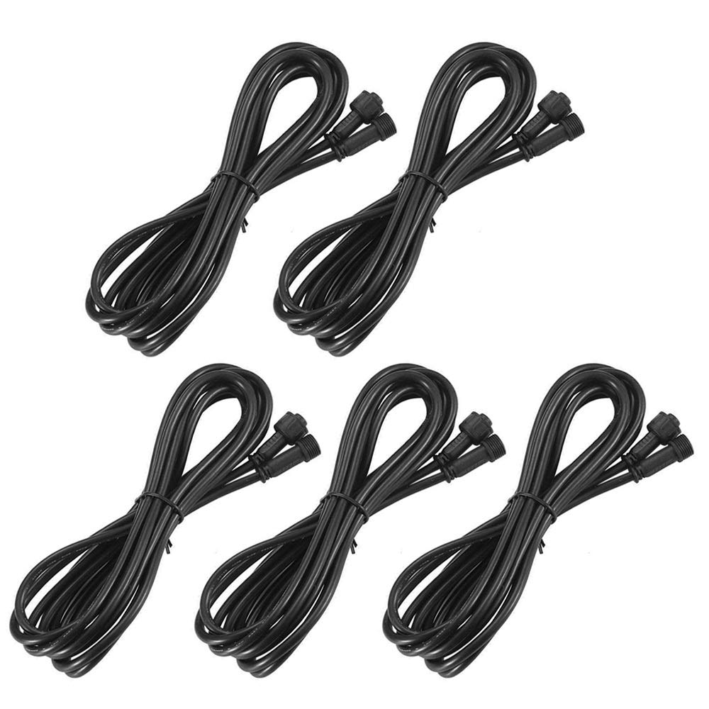 Photo 1 of Sumaote 1m 3.28ft 3Pin Extension Cable Wire with Male and Female Connectors at Both Ends Only for SURMOUNTE 3Pin Deck Lights and Permanent Lights, Pack of 5