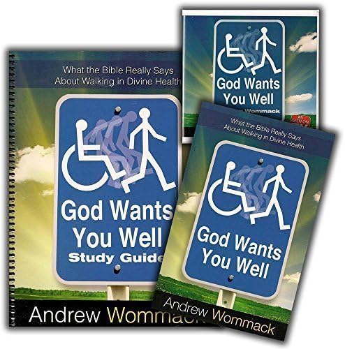 God Wants You Well, What the Bible Really Says About Walking in Divine Health, by Andrew Wommack, Set inlcudes Paperback, Spiral-bound Study Guide, and Seven DVDs in Case