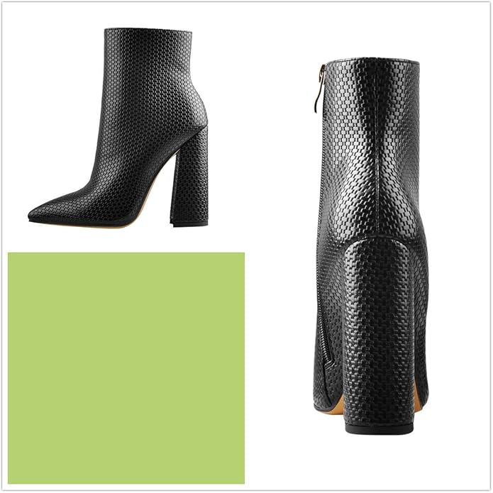 Yolkomo Chunky Pointed Ankle Booties