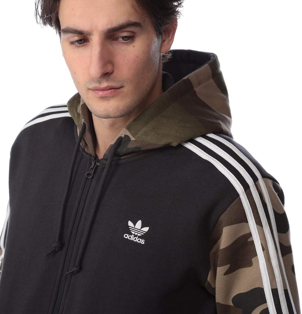アディダス Adidas 綿100 スリーライン 迷彩柄 パーカー パンツ セットアップ Addv19setup カモフラ 1xl 並行輸入品 ジャージ上下セット 通販 Amazon