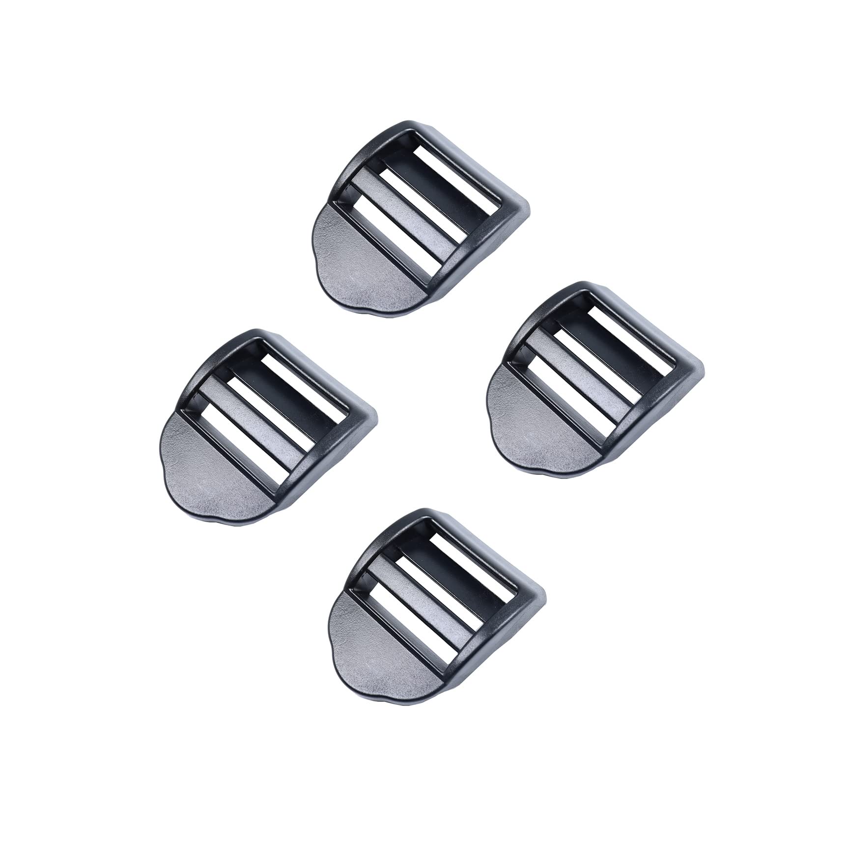 Baikeen Ladder Lock Slider 20mm,25mm,32mm,38mm,50mm Plastic Ladderlock Slider Buckle Ladder Sliders Adjustable Lock Ladder Adjuster for Backpack,Webbing,Straps,Bags (38mm - 4pieces)