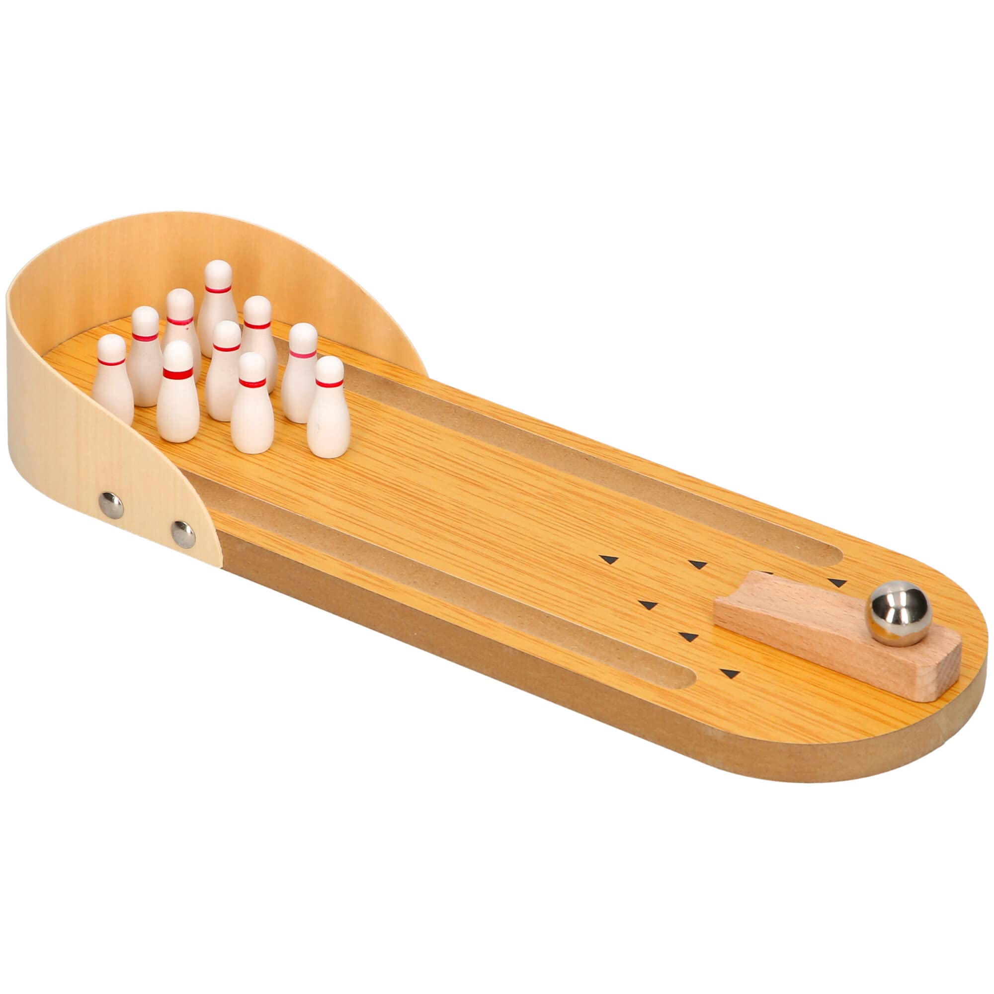 Padgett Bros 8212 Wooden Bowling, Brown, Large