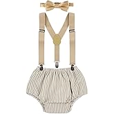 MYRISAM Wild ONE Cake Smash Outfit Boy First Birthday Photo Shoot Printed Bloomers Suspenders Bowtie Baby Shower Costume