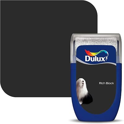 Dulux Walls & Ceilings Tester Paint Rich Black 30 ml