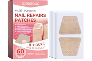 ILIORGOGO Nail Patches - Toenail Care for Toenail Fingernails - 8-Hour Nightime N ail Renewal - 60
