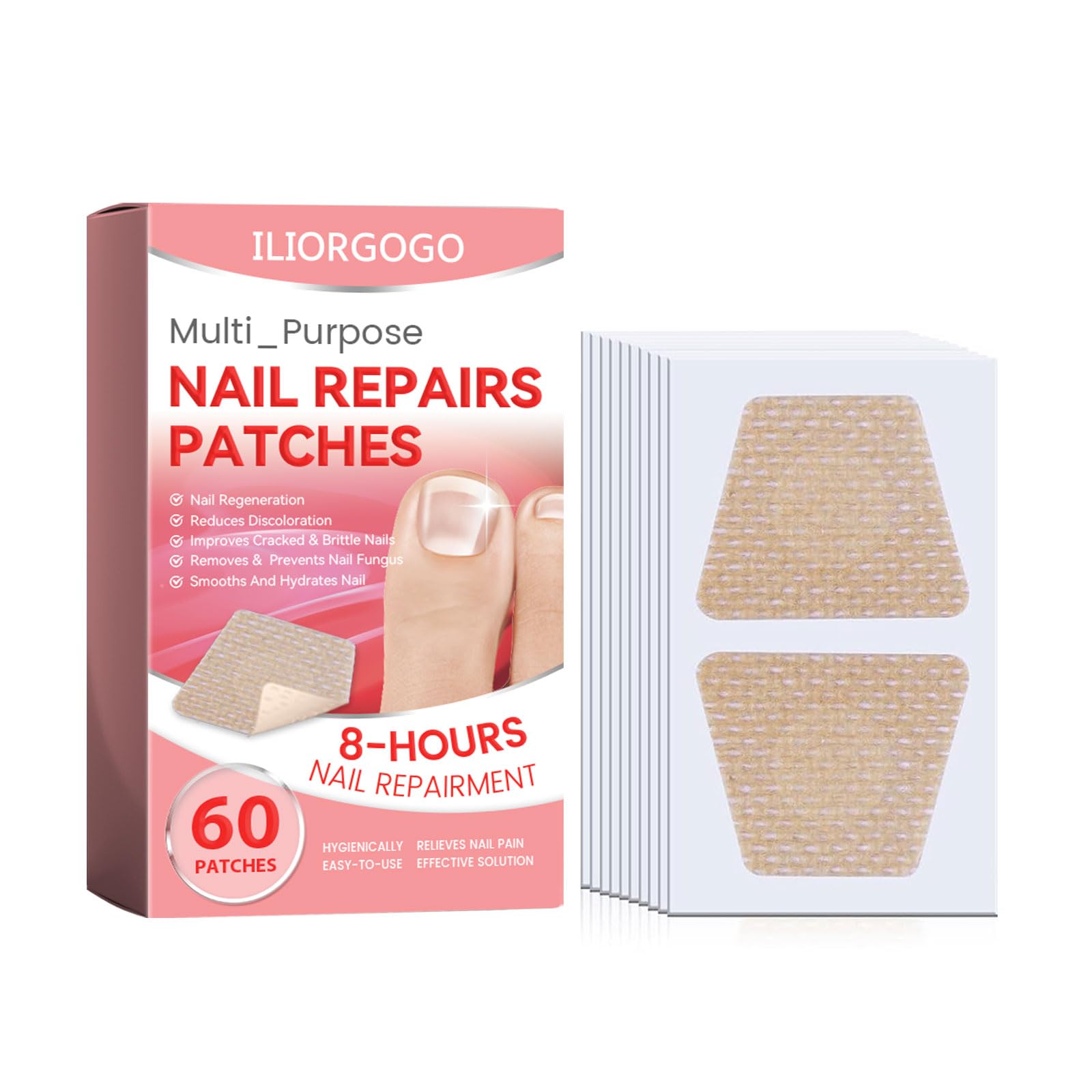 Photo 1 of Nail Patches - Toenail Care for Toenail Fingernails - 8-Hour Nightime N ail Renewal - 60