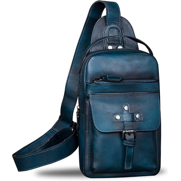 Amazon.com | IVTG Genuine Leather Sling Bag Casual Shoulder  display picture 1