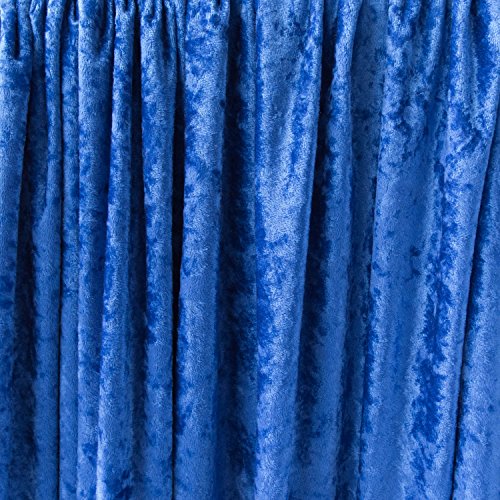  Stretch Pann Solid Velvet Royal Sea Blue 58 Inch Wide Fabric by the Yard (F.E.)