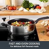Tefal Comfort Max 5-Piece Stainless Steel Cookware Set Induction Compatible view 5
