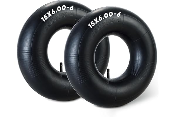 weyleity 2 Pack 15x6.00-6" Inner Tube | Durable Replacement Tire Tubes with TR-13 Valve Stem for Lawn Mowers, Go Karts, ATVs,