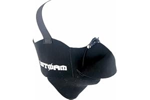 POWER GEAR MOTORSPORTS Motorcycle Snowmobile Snowboard Ski Face Mask Anti Fog Breath Deflector Black