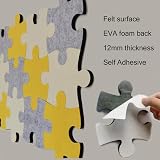 MCLEULLA 12pcs Felt Memo Cork Board Tiles Wall Stickers - Decorative view 3