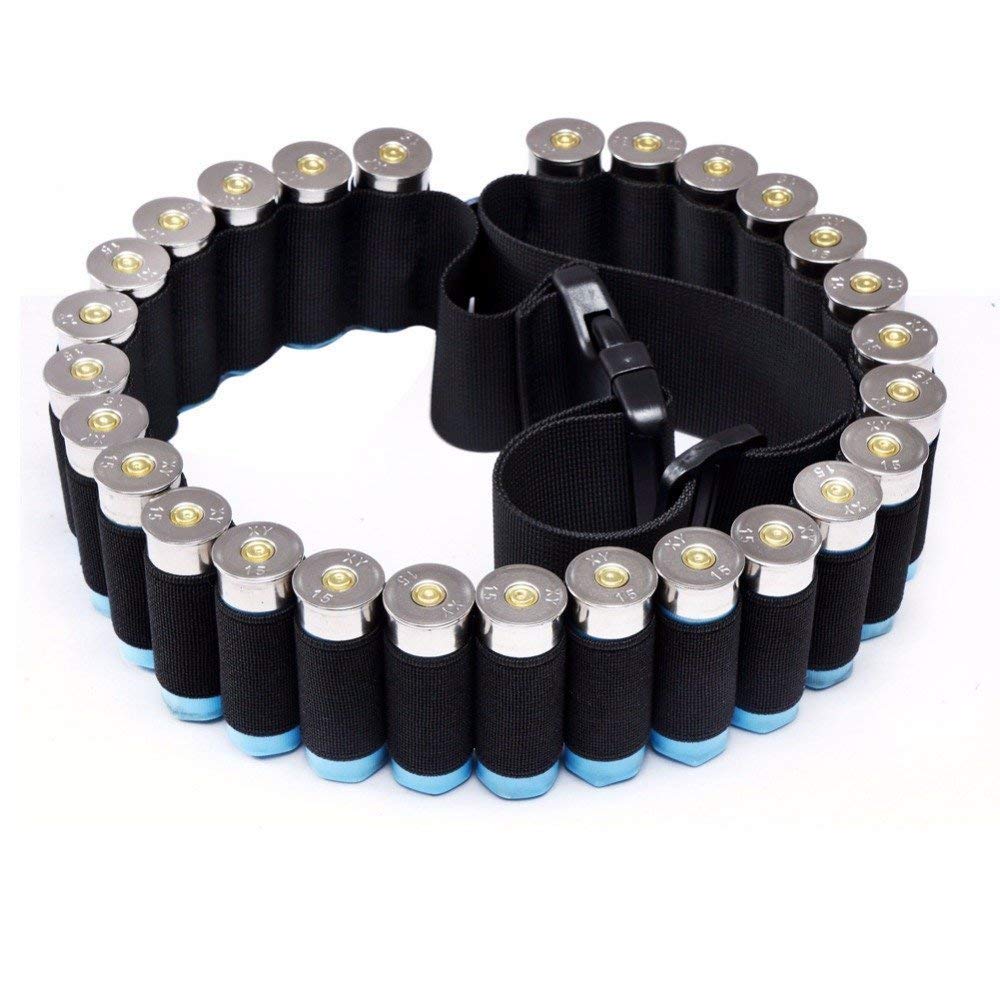 Buy AIRSSON Cartridge Belt Holder 140cm/55 inch 25 Rounds 12 Gauge Airsoft Bandolier Belt Ammo