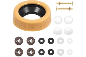 Toilet Wax Ring Replacement Kit, Extra Thick Toilet Bowl Wax Ring, Toilet Flange Repair Kit with Wax Ring, Easy Install Leakp
