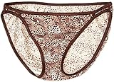 Vanity Fair Women's Body Shine Illumination String Bikini Panty, All Over Lace Black, 8
