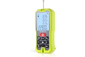 BILIPALA Laser Distance Measuring Tool, 70M/229ft Laser Measure, ±2mm Accuracy Laser Distance Meters with Backlit LCD, Measuring Distance, Area, Volume, Pythagorean Mode for Indoor/Outdoor Use(Red Laser)