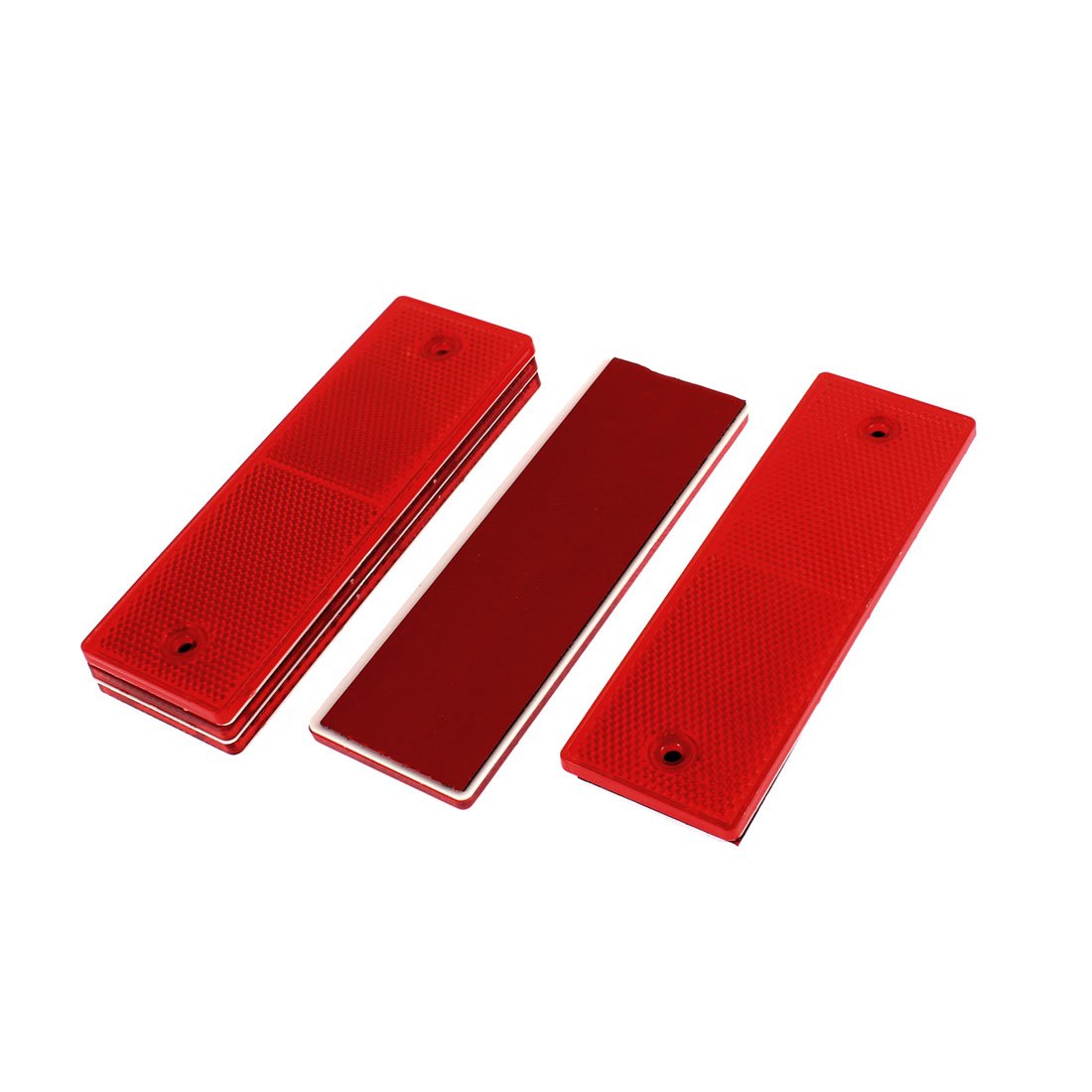 sourcing map Car Night Safety Reflective Warning Self-adhesive Strip Sticker 5pcs