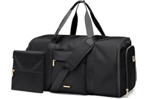 GOLF QUALITY Convertible 2-in-1 Garment Bags for Travel,Women Men Carry On Garment Duffle Bag with Shoe Compartment,Hanging S