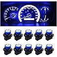JOYCOURT 10PCS T10 194 168 Car Dash Instrument LED Light Bulbs with Twist Lock Socket, Bright Panel Gauge Cluster Dashboard Light Bulbs, Car Interior Replacement Bulbs for Map Dome Lights (Blue)