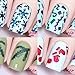 Whats Up Nails - Christmas Nail Vinyl Stencils 4 pack (Snowfall, Confetti, Evergreen, Mittens) for Nail Art Design