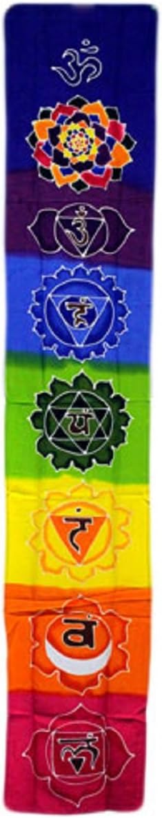 Wall Cloth Batik from Bali 7 Chakra 183 x 35 cm