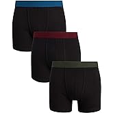 Lucky Brand Mens Boxer Briefs - 3 Pack Soft Mens Underwear Boxer Briefs with Contour Pouch - Breathable Boxers for Men