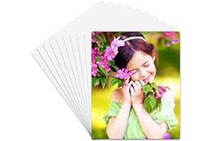 HYHOSHI 10 Pcs 6''x8'' Aluminum Sublimation Metal Photo Blanks, Metal Sublimation Blank Sign 0.45mm Thick Photo Sign Blank