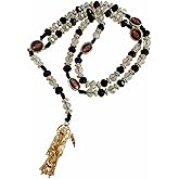 Santa Muerte Necklace Rosaries Beads Holy Death's Necklace Blessing Crafted Rosario de la santa muerte Prayer Gift For Men and Women
