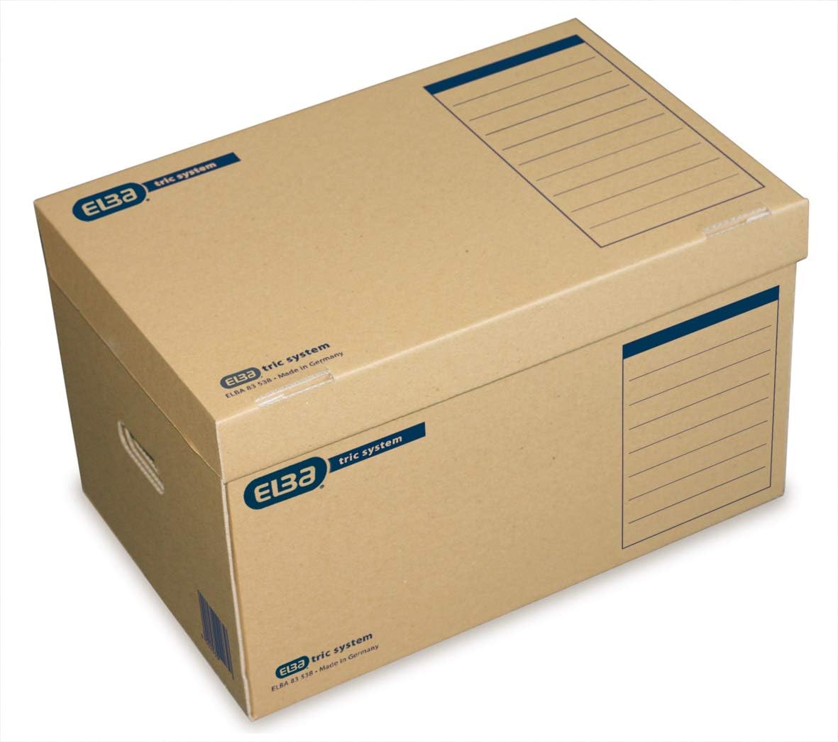 Elba 83538 System Container Tric System with Flap Lid 10 Items Natural Brown, Naturbraun, 545 x 360 x 320 mm - Image 3