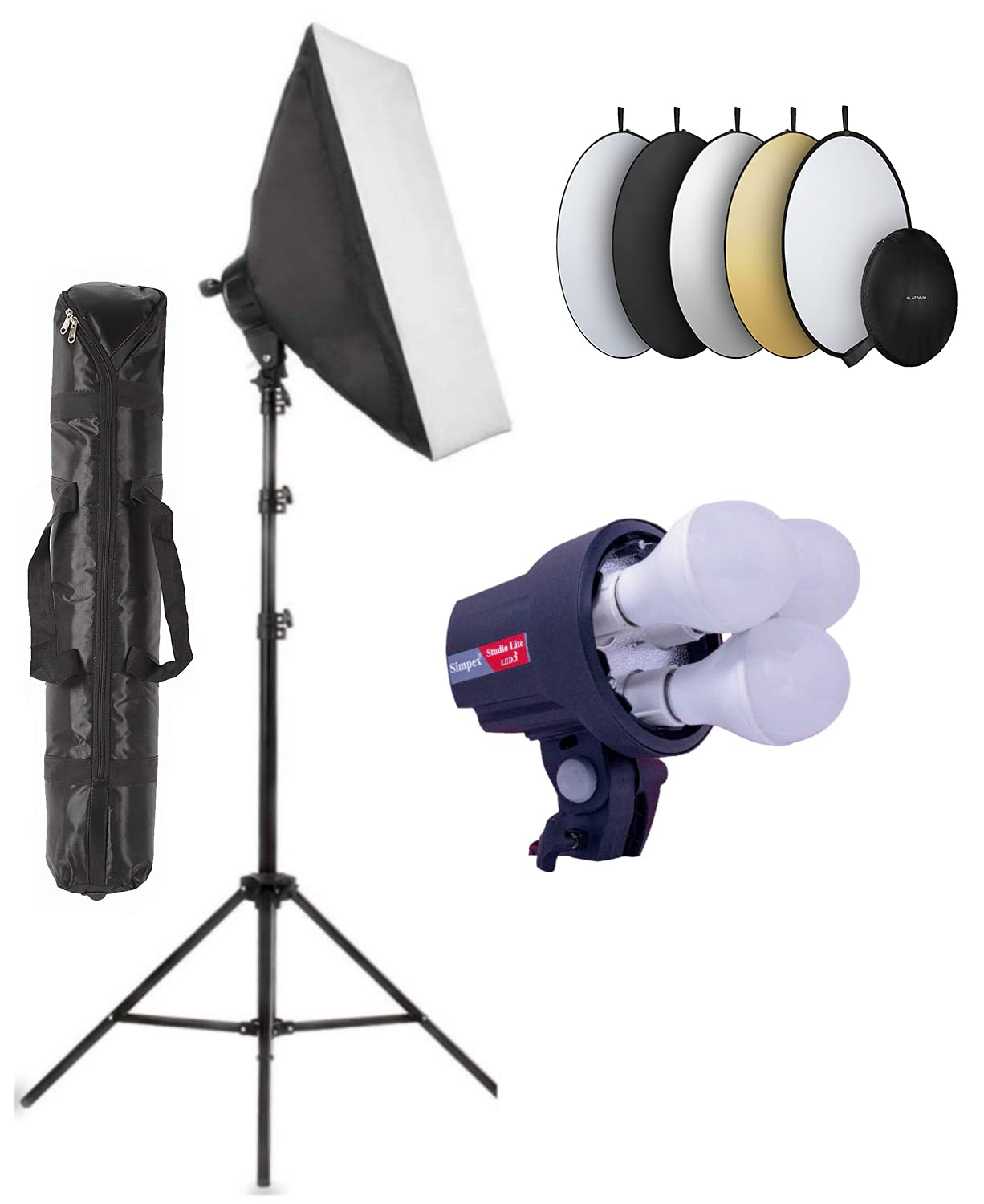 Eloies Simpex PRO HD LED 3 Photo & Video Studio Light Amazon.in