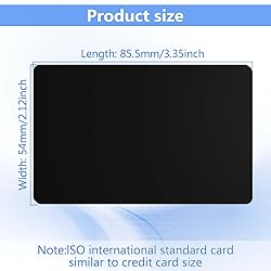 100 Pack - Premium Blank PVC Cards for ID Badge