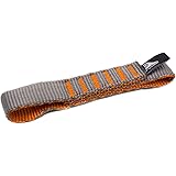 Fusion Climb ProGlide Quickdraw Runner - 5000 lb Tested Stitched Loop Nylon Webbing 120cm x 1.7cm - Gray/Orange