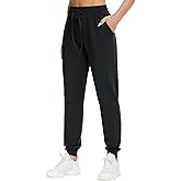 THE GYM PEOPLE Women's Workout Joggers Leggings Drawstring Running Lounge Sweatpants Tapered Pants with Pockets