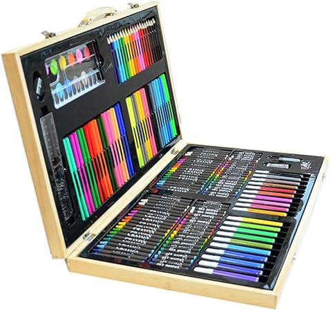 Deluxe Art Set Tres-en-uno de escritorio Pintura 180 juego de piezas de calidad caja