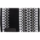 Schneiders Lacey Oversized Western Show Saddle Blanket for Horses | 100% New Zealand Wool | Non-Slip Structure | Ideal Size for Work Pads | Leather Wear Patches