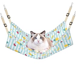 PERSUPER Cat Hammock Bed Cool Summer Hanging